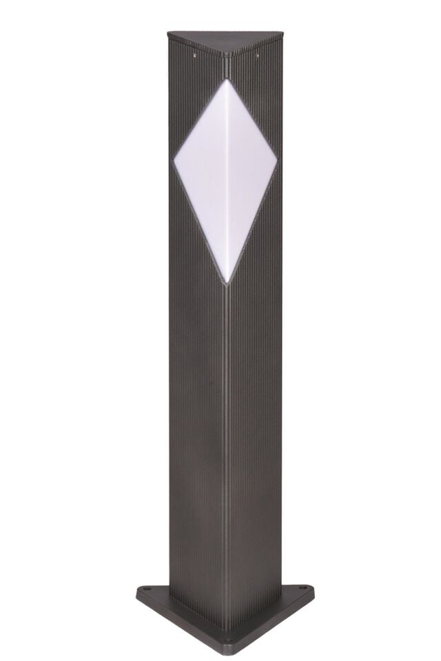 Bahçe Bollard E27 12W 15x15cm Alüminyum Profil Siyah Dorbien-BBO-68248-BSY-M3