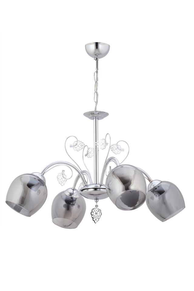 Nida Modern Avize E27 48W 60cm Metal Krom Dorbien-FZ-7111-4K