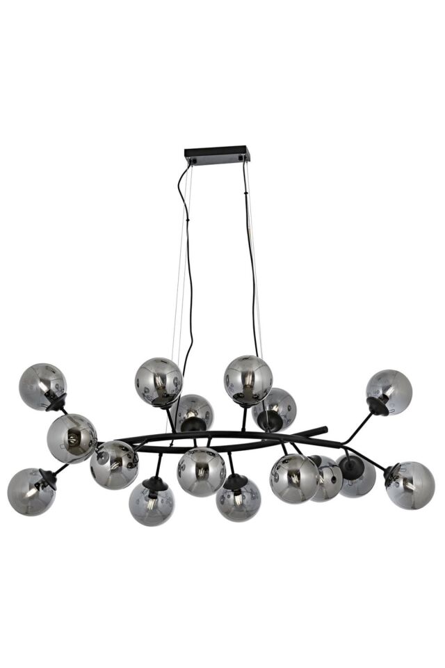 Bubbles Modern Avize E14 96W 110x90cm Metal Siyah Avonni-AV-4286-16Y-BSY
