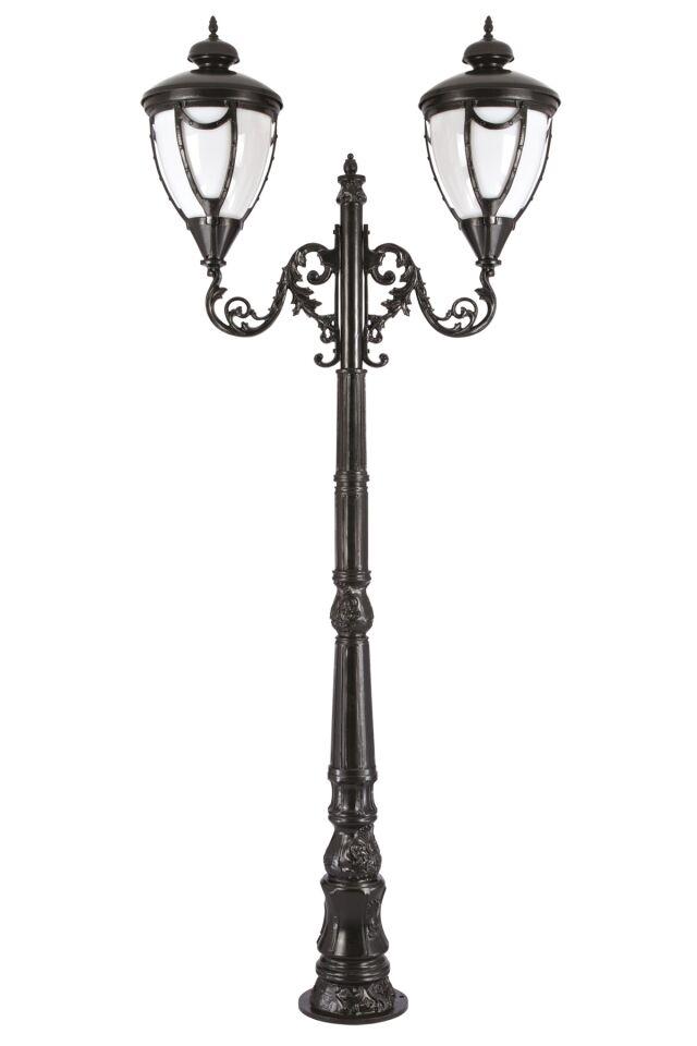 Bahçe Direkleri E27 24W 110cm Alüminyum Siyah Dorbien-BDR-68001-2BSY-OP