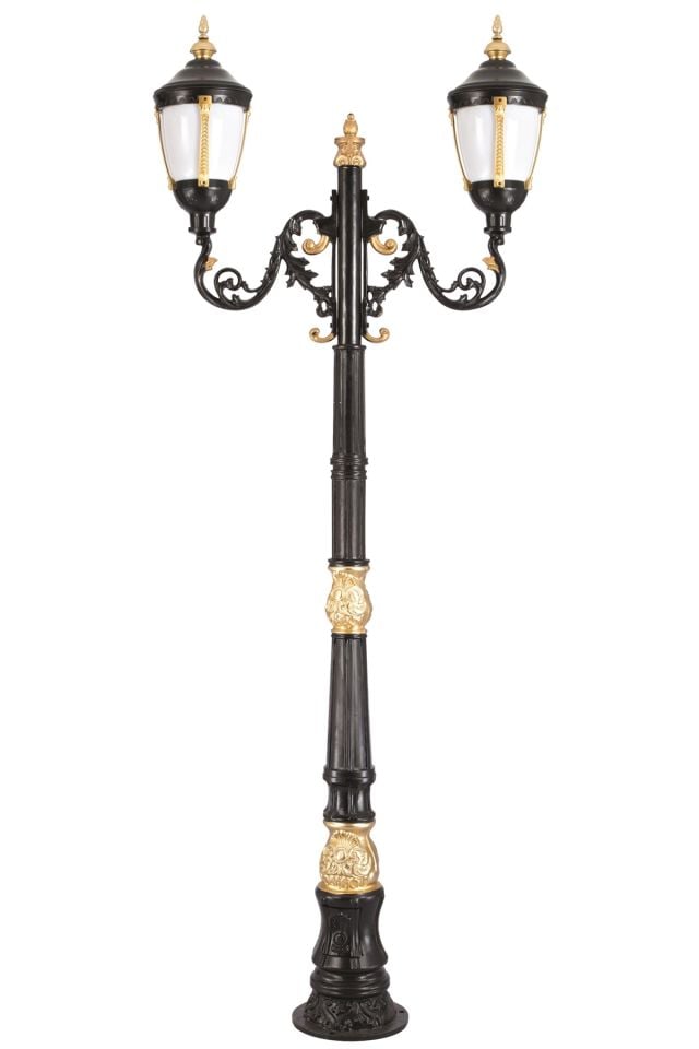 Bahçe Direkleri E27 24W 120cm Alüminyum Sarı/Siyah Dorbien-BDR-68004-2SOP