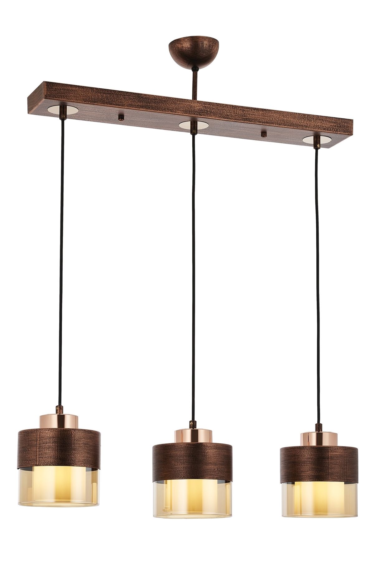 Cabin Modern Avize E27 36W 70x15cm Metal Bakır Patina Avonni-AV-4288-3Y-CPR