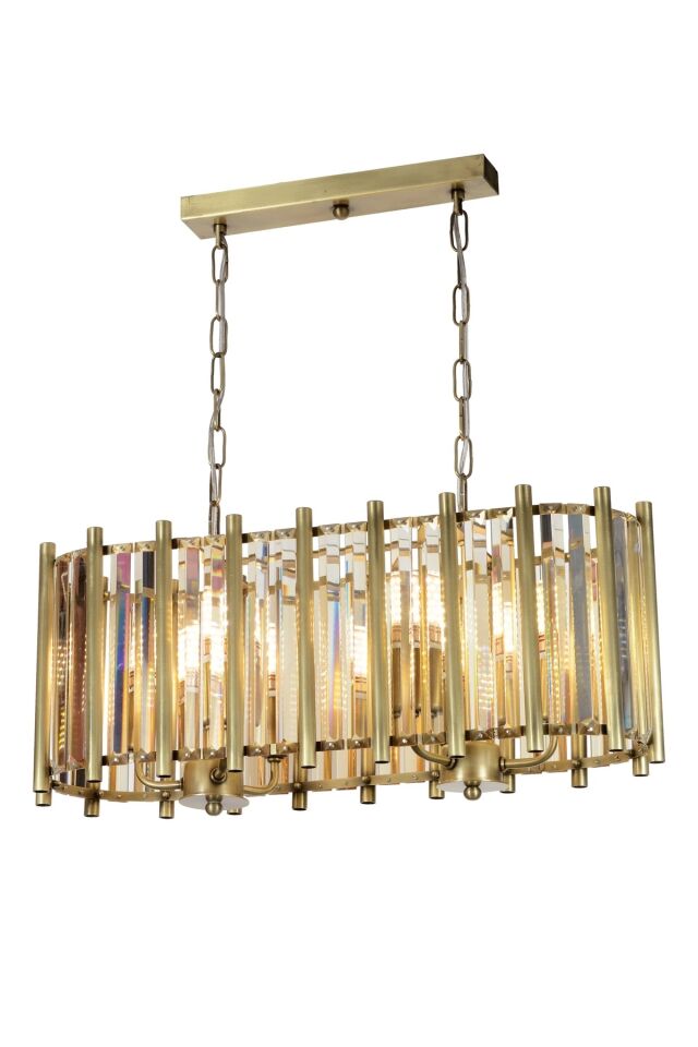 Wall Klasik Avize E14 48W 65x22cm Metal Eskitme Dorbien-FZ-7302-YM-E