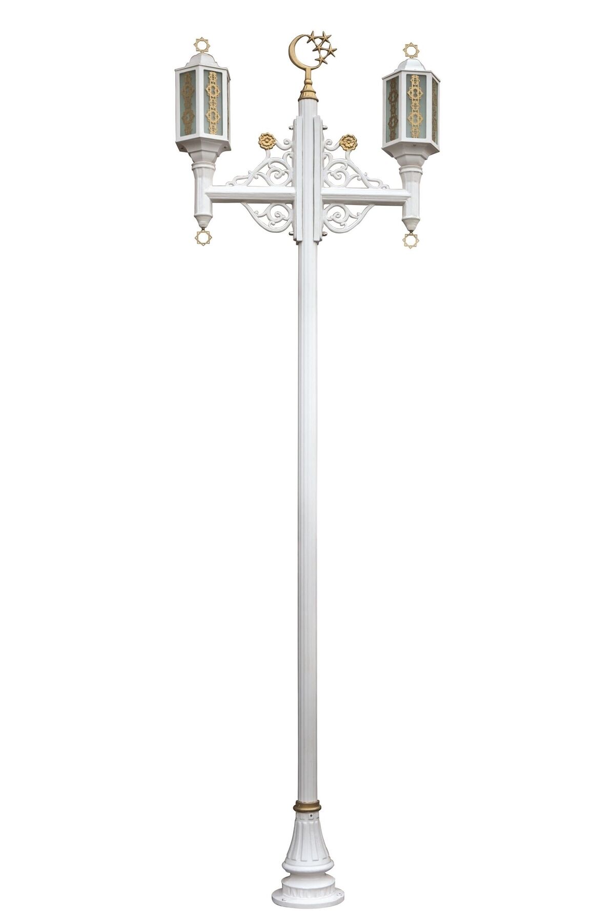 Bahçe Direkleri E27 24W 110cm Alüminyum Beyaz/Sarı Dorbien-BDR-68032-2-BBY