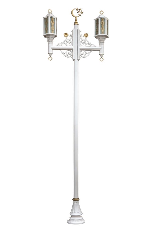 Bahçe Direkleri E27 24W 110cm Alüminyum Beyaz/Sarı Dorbien-BDR-68032-2-BBY