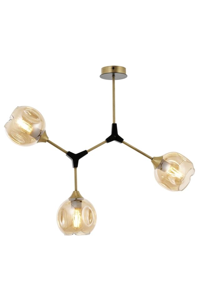Hücre Modern Avize E27 36W 65x25cm Metal Eskitme Dorbien-AV-4289-3E