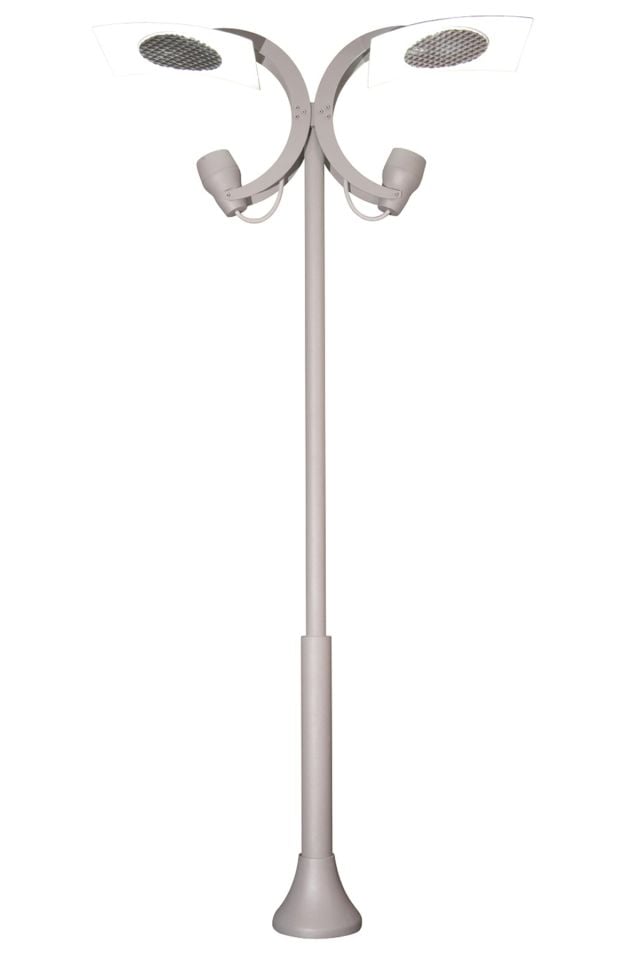 Bahçe Direkleri LED 150W 140cm Çelik Boru Beyaz Dorbien-BDR-68111-2GR-LED