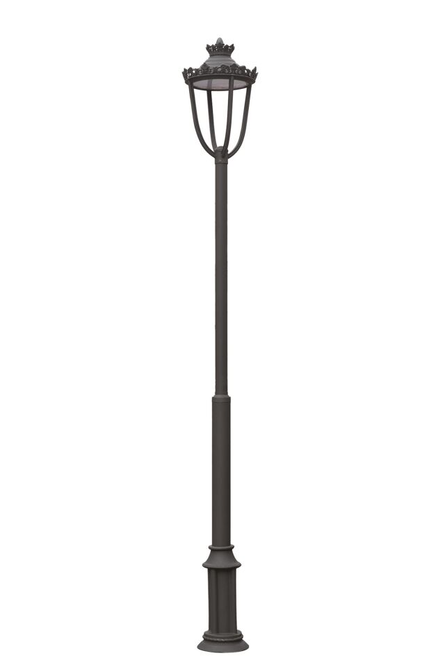 Bahçe Direkleri LED 35W 50cm Çelik Boru Siyah Dorbien-BDR-68215-BSY-M1-LED