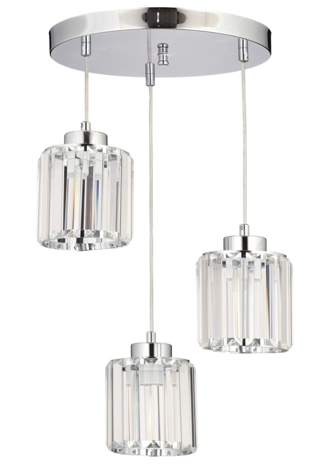 Bottle Modern Avize E27 36W 30cm Metal Krom Dorbien-FZ-7383-3Y-K