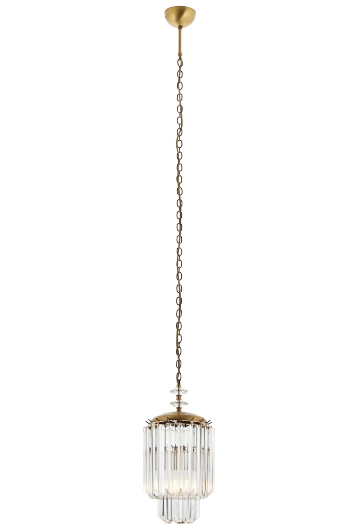 Elsa Klasik Avize E27 12W 20cm Metal Eskitme Avonni-AV-4302-1E