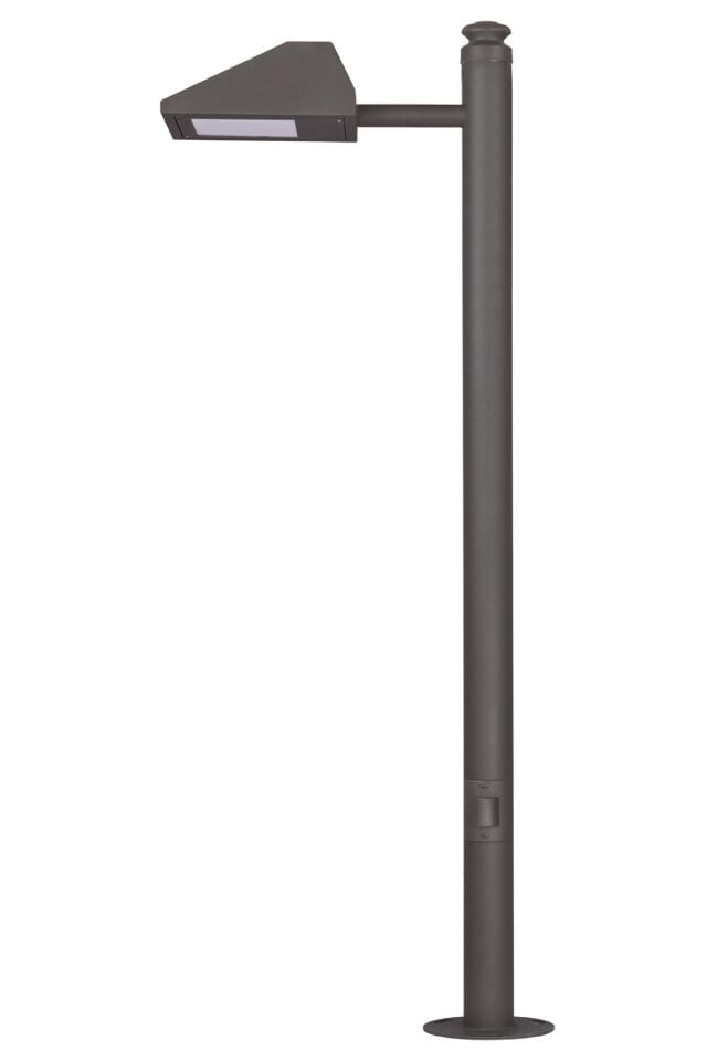 Bahçe Direkleri LED 35W 30cm Çelik Boru Siyah Dorbien-BDR-68220-BSY-LED