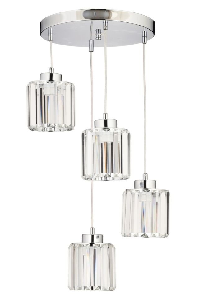 Bottle Modern Avize E27 48W 30cm Metal Krom Dorbien-FZ-7383-4Y-K