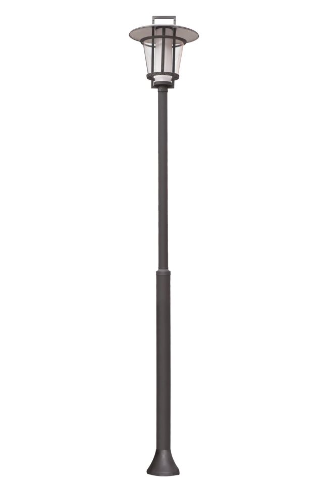 Bahçe Direkleri LED 25W 60cm Çelik Boru Siyah Dorbien-BDR-68223-BSY-M2-LED