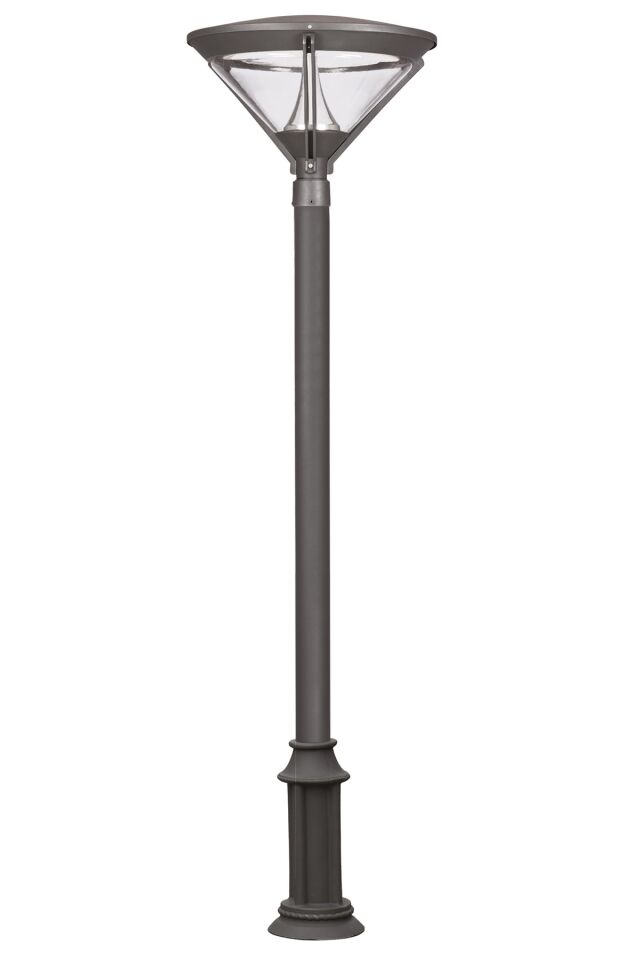 Bahçe Direkleri LED 45W 70cm Çelik Boru Siyah Dorbien-BDR-68224-BSY-M2-LED