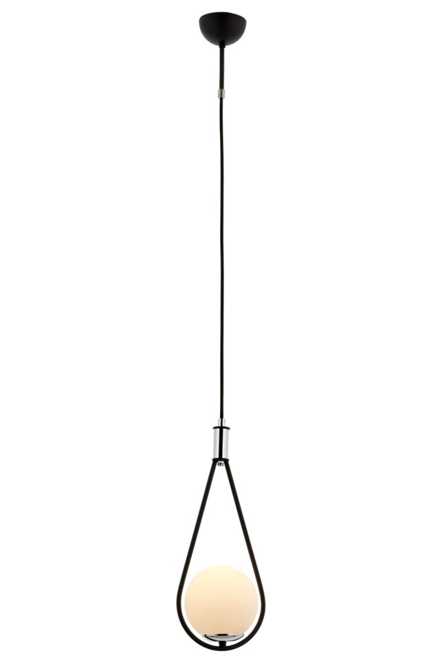 Drop Modern Avize G9 5W 20cm Metal Siyah Avonni-AV-4316-1BSY
