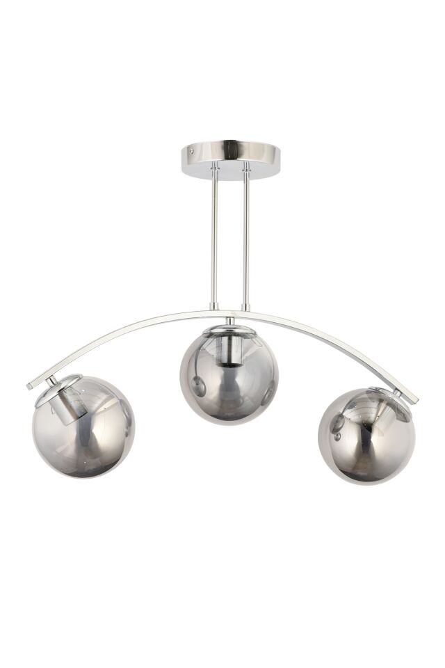 Küre Modern Avize E27 36W 60cm Metal Krom Dorbien-FZ-7391-3K