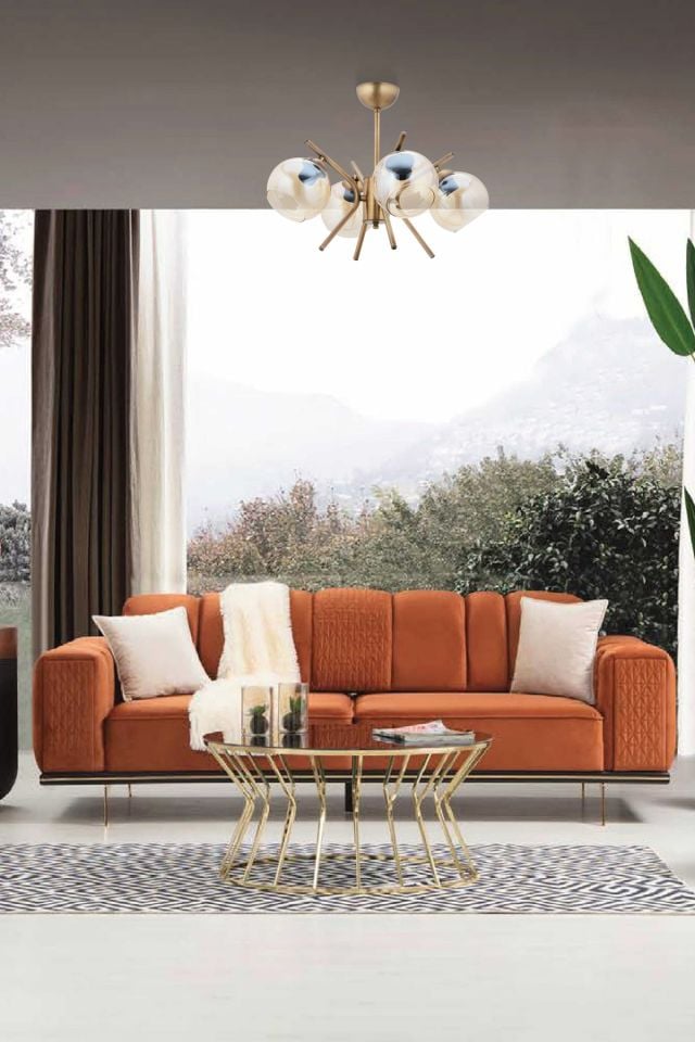 Up Modern Avize E27 48W 53cm Metal Eskitme Dorbien-FZ-7393-4E