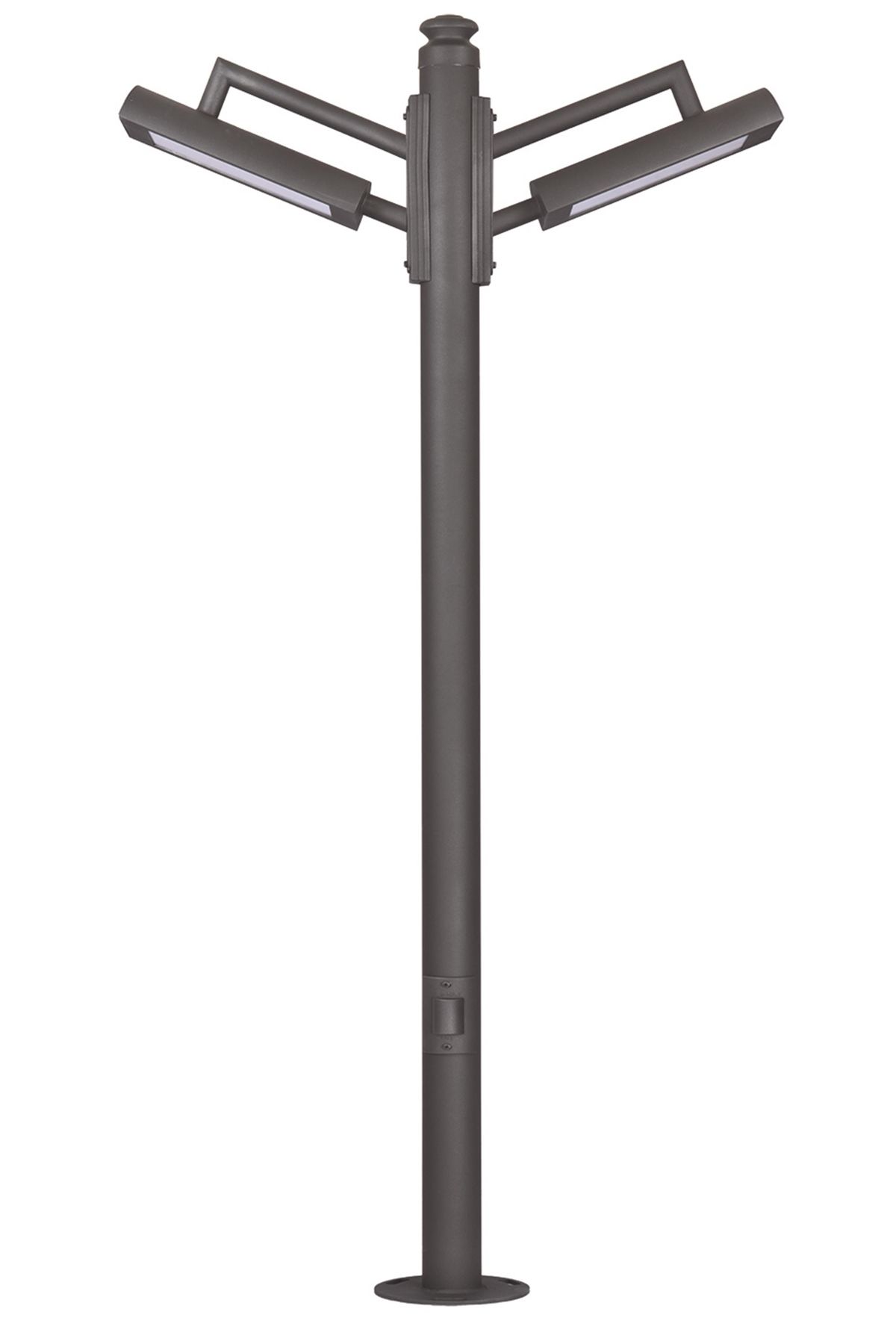 Bahçe Direkleri LED 30W 140cm Çelik Boru Siyah Dorbien-BDR-68231-2BSY-M2-LED