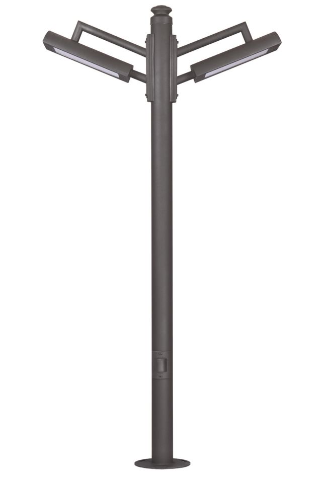 Bahçe Direkleri LED 30W 140cm Çelik Boru Siyah Dorbien-BDR-68231-2BSY-M2-LED