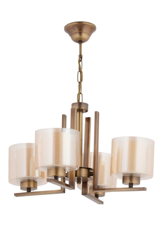 Silindir Modern Avize E27 48W 50cm Metal Eskitme Dorbien-FZ-7395-4E