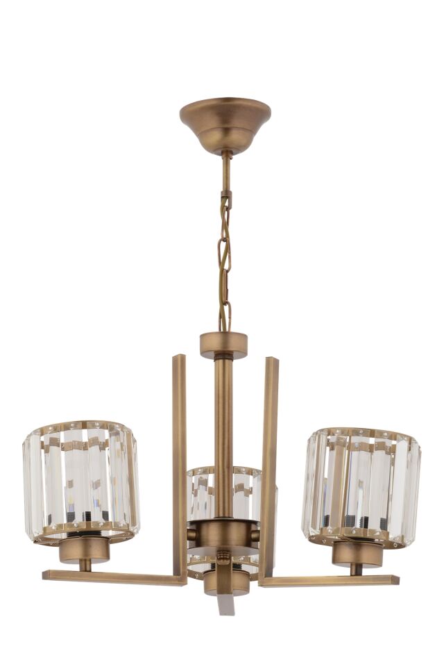 Kristal Modern Avize E27 36W 50cm Metal Eskitme Dorbien-FZ-7396-3E